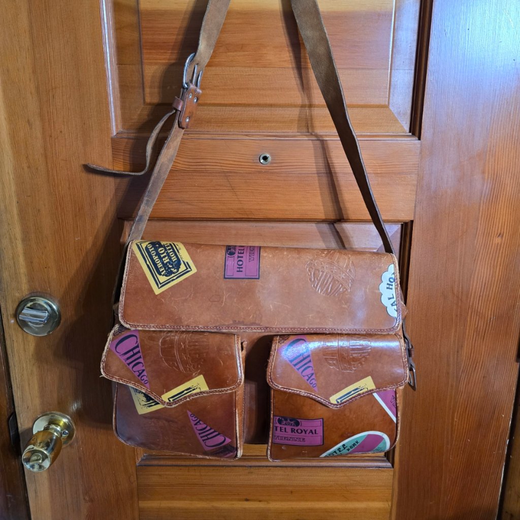Jean Paul Gaultier Leather Vintage Hotel Royal Crossbody Business Messenger Bag